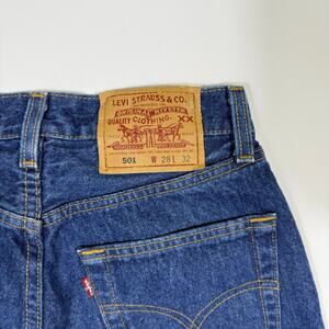 Vintage 90s Levi's 501 Women's High Waisted Button Fly Made in USA Jeans W28 L32
